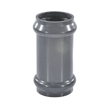 Муфта НПВХ нап сер растр соед Дн160 Ру10 SDR26 п/кольцо Aquaviva AQV101160С