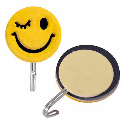 набор 2 крючка "улыбка-солнце" 3 цвета, б/выбора цвета 27.43