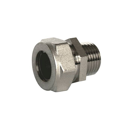 Муфта лат никель 15Aх1/2" обж/р STAHLMANN SSML1501/2NEF