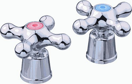 маховик Франт крест пласт. квадрат 7*7 короткий (пара) MELODIA MKP20270WC