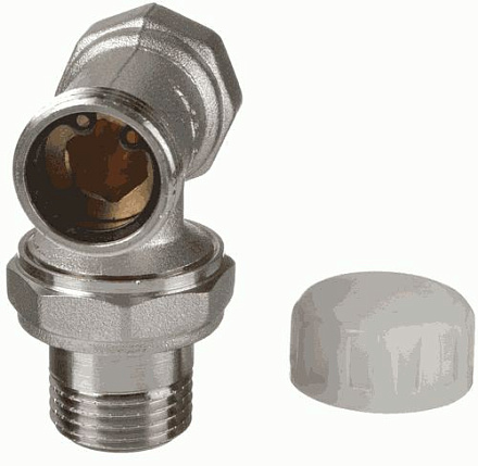 клапан запорный д/радиатора угловой 1/2" TeRma (33955)