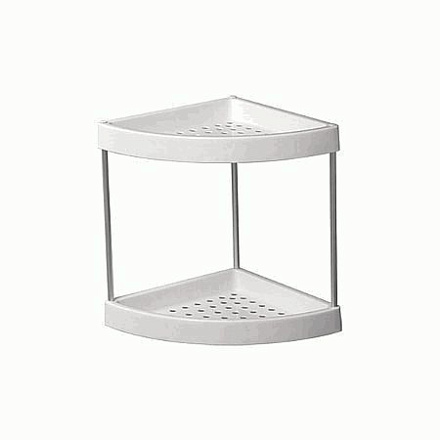 полка LEDEME угловая 2-ярусная, пластик L362-2