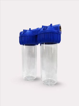 Колба двойная 3Р ("3 part" - из трех частей) соединительный размер: 3/4"