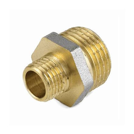 Ниппель лат перех Ду50х32 НР никель ГОСТ 32585 Aquasfera 9023-13