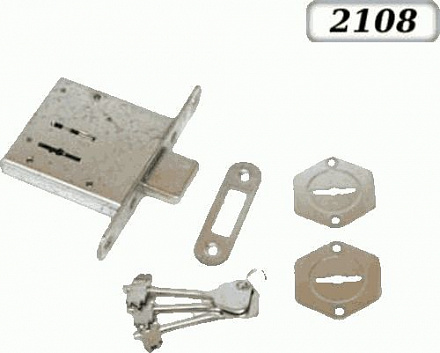 замок врезной ЗВ8-4С 3кл. Ригель