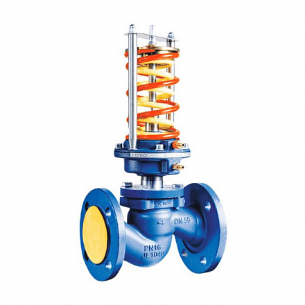 Регулятор давления после себя чугун RDT-P Ду 40 Ру16 фл Рп0.4-4.8 Kvs=20м3/ч Теплосила RDT-P-1.3-40-