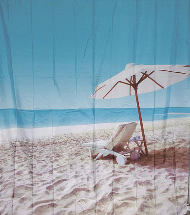 шторка д/в тканевая 180х200см "Райский уголок" MZ-118