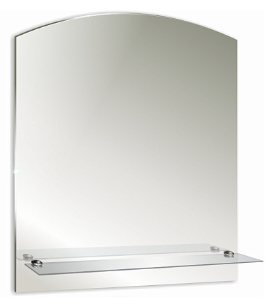 зеркало №4 "арка"  750x530 с полочкой 500х100