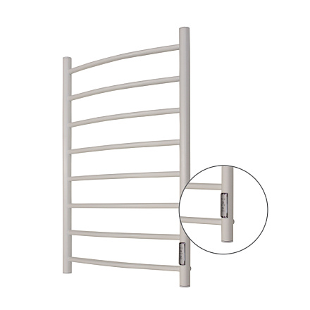 полотенцесушитель MELODIA Classica Electro 50х80 П8 cухой ТЭН 99Вт встр.диммер белый MTRCAE5080_wt