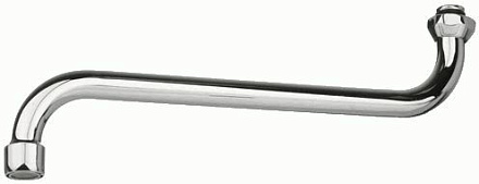 излив для смесителя круглый S-образный с аэратором 30см MELODIA MKP20702P