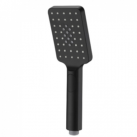 лейка MELODIA квадрат 3 функции, 120х80мм, кнопка, чёрная MKP20411BL_bk