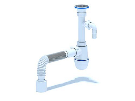 С1310 Сифон Ани 1-1/4" х 40 с нос. с тр. 40х50