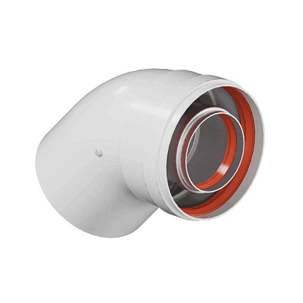 Отвод коаксиал промежут 60/100мм 45гр KRATS CW-45-01