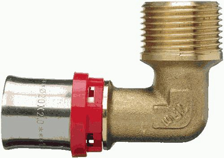 пресс уголок 32*1" с наруж.резьбой красн.кольцо TRm 02546