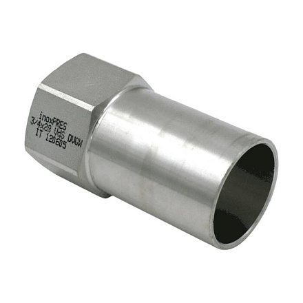 Переход нерж AISI316L Дн15х1/2" Ру16 труба/ВР Inoxpres RM 269102015