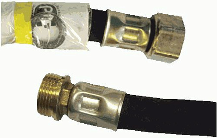 шланг для газовых приборов д.13мм  "гигант" 1/2"в/н 1, 0м. Русло