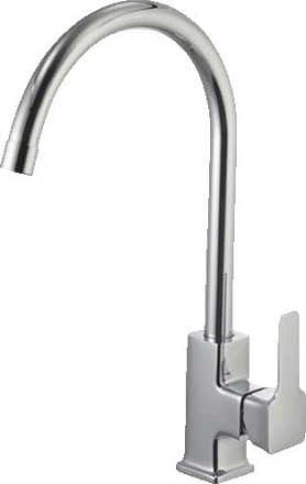 смеситель кухня LEMARK Basis, картридж 25мм, высокий излив LM3605C