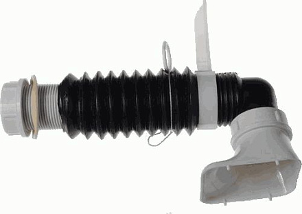 гофра для бачка верх.слива с раструбом