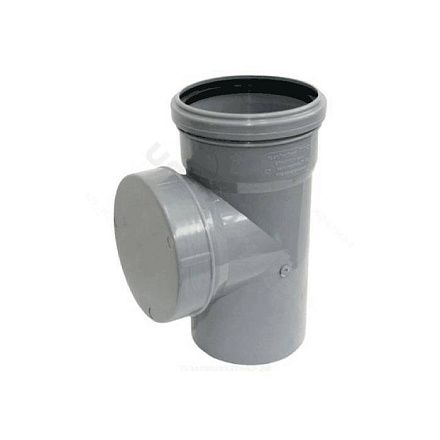 Ревизия PP-H сер б/н Дн110 с крышкой в/к РосТурПласт 36638