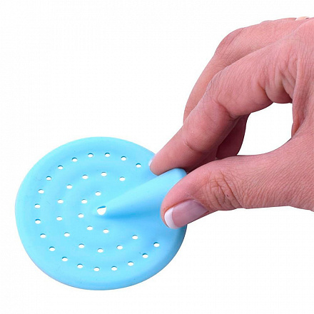 ситечко для раковины-улавливатель волос D 7см, 3 цвета, б/выбора цвета 34.118