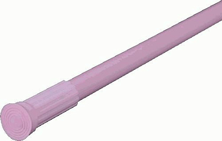 карниз для ванной 110-200см розовый д.22/19мм Стандарт MELODIA Mcr-00004