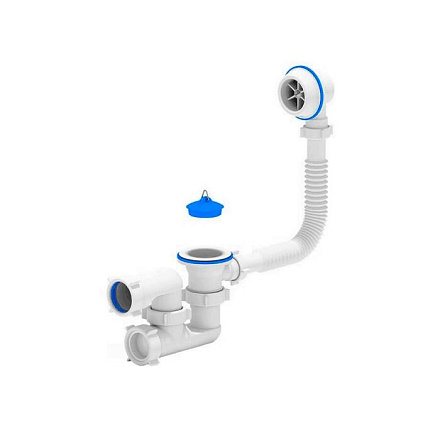 Сифон д/ванны рег проб 1 1/2"x40 пласт/сетка Варяг АНИ Пласт C6250