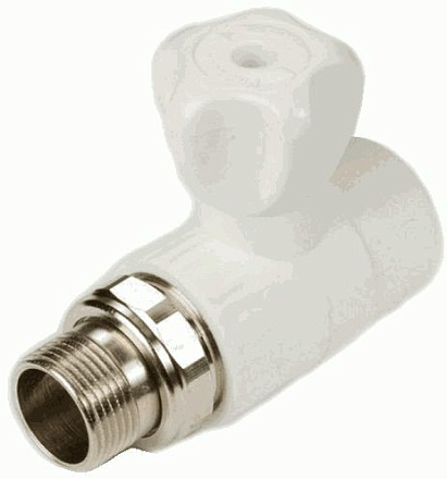 кран шаровой  для радиатора с американкой прямой 20-1/2" нар КРОСС