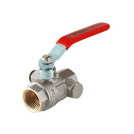 Кран шар лат слив VT.245 нк Ду15 Ру40 м/м полн рыч Valtec VT.245.N.04