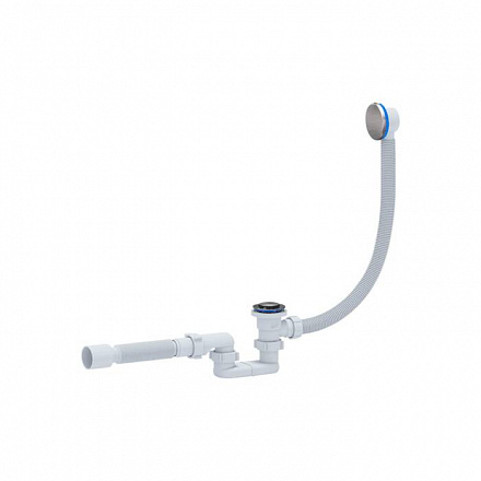 Сифон д/ванны плоск авт 1 1/2"x40 гофр 40х50 АНИ Пласт EC055