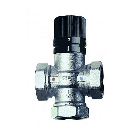 Клапан смес т/стат лат Ду15 Ру10 м/м Kvs2.2 25-65C Far FA 3950 12