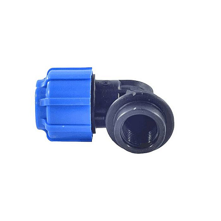 Отвод компресс ПЭ Дн63х1 1/4"х90гр ВР Ру16 ТПК-АКВА 50026114