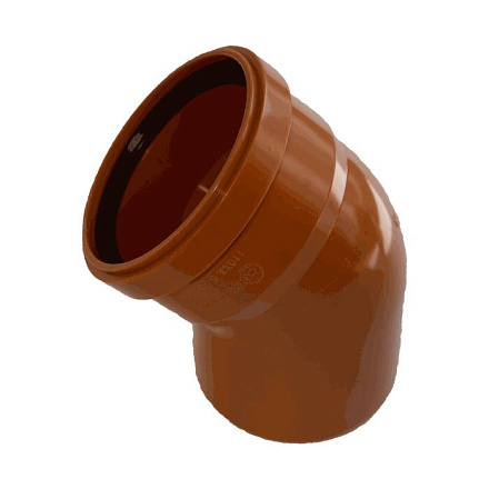 Отвод НПВХ кор б/н Дн110х45гр в/к Aquaviva AQVD103110