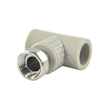 Тройник PP-R сер комб Дн20х1/2" нак/г VALFEX 10140020Г