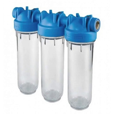 Колба тройная DP ("double part" - из двух частей) соединительный размер: 3/4"