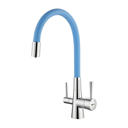 смеситель кухня LEMARK Comfort с подключением к фильтру с питьевой водой LM3075C-SkyBlue