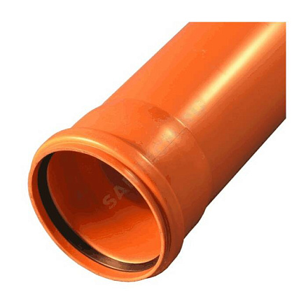 Труба НПВХ кор б/н Дн110х3,2 L=4,0м в/к SN4 KGEM Ostendorf 220040
