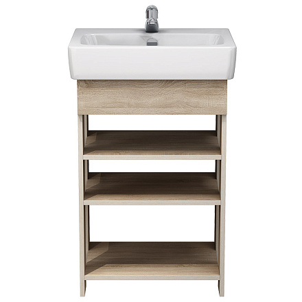 тумба Лика 55 (Нео 55) напольная, дуб бардолино без умывальника (в разборе)