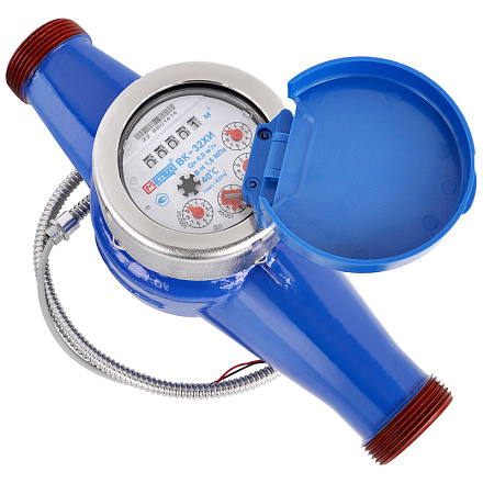 счетчик холодной воды МЕТЕР ВК - 32ХИ с импульсным выходом и штуцерами