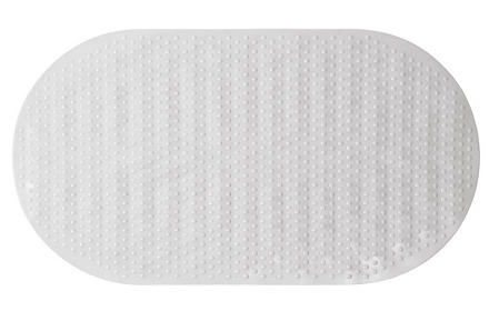 коврик для ванной ПВХ Ellipse овал 67x36cм кремовый MELODIA MK010