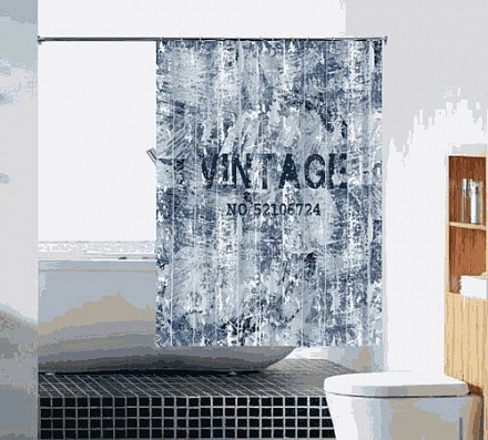 шторка д/в тканевая 180х180см "Винтаж" MZ-93