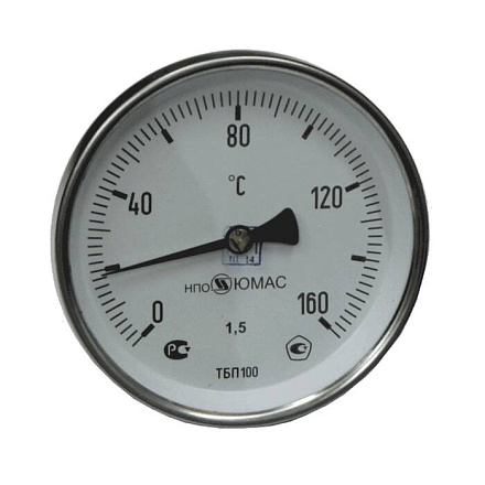 Термометр биметалл ТБП-Т 160С Дк63 L=50 G1/2" осев НПО ЮМАС