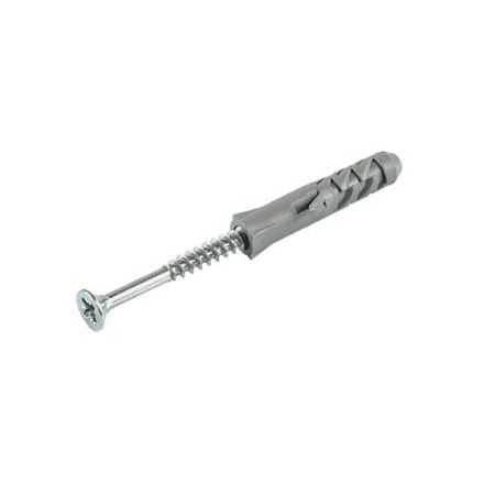 Шуруп крестообр шлиц D6х80/10х50 с дюбелем