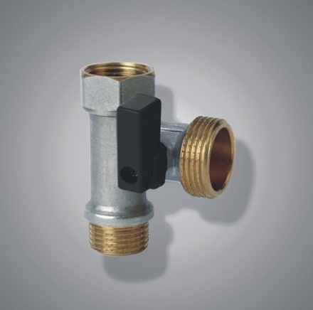    Кран шаровый трехпроходной 1/2"х1/2"х3/4"