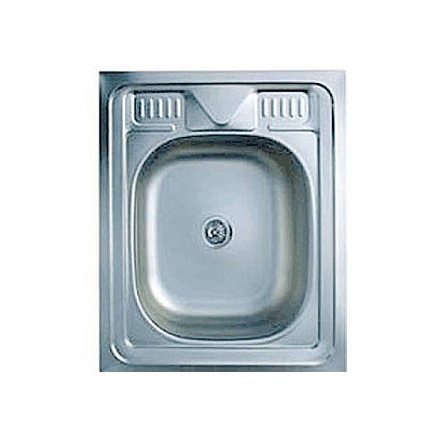 Мойка нерж AISI 430 накладн 500х600 0, 4мм б/сиф 1 1/2 TRIO 50х60