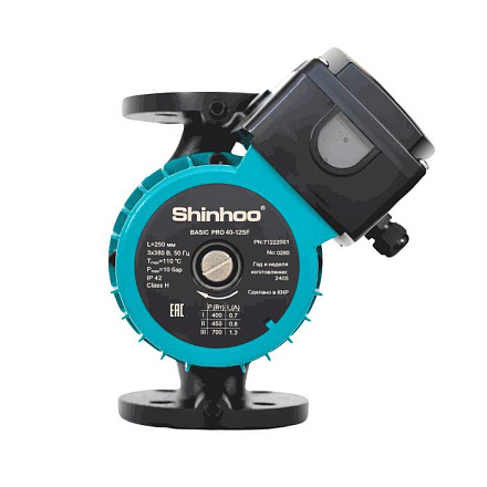 Насос циркул BASIC PRO 40-18SF PN10 400В в/к Shinhoo 71242010