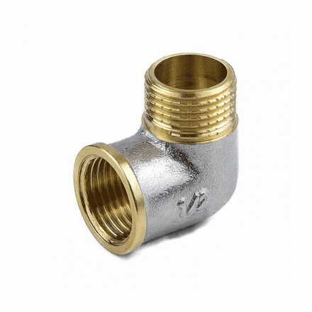 Угольник лат Ду15 м/р никель ГОСТ 32585 Aquasfera 9002-01