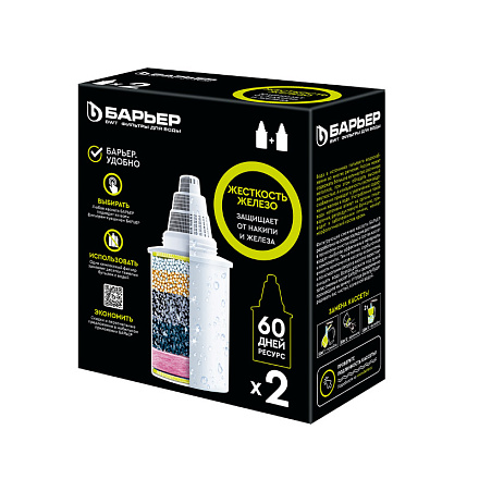 сменная фильтр. кассета Барьер Комплекс жесткость железо (2шт/уп) К302Р00