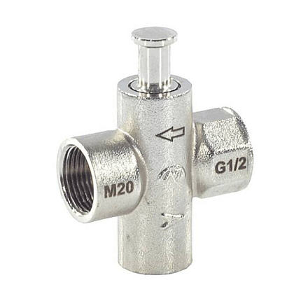 Кран д/ман кноп лат G1/2"-М20х1,5 Ру16 м/м Пензапромарматура 007011000