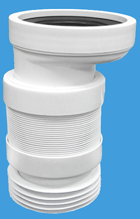 Гофра для унитаза (245-330мм) смещением "McALPINE" WC-F4 R