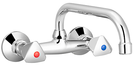 смеситель кухня Expromt Trio/Трио настенный верхний излив Ex222.1-02 латунь